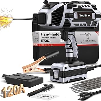 Hand held Welder Kit, Portable ARC Welding Machine 110V with 10pcs Welding Rods