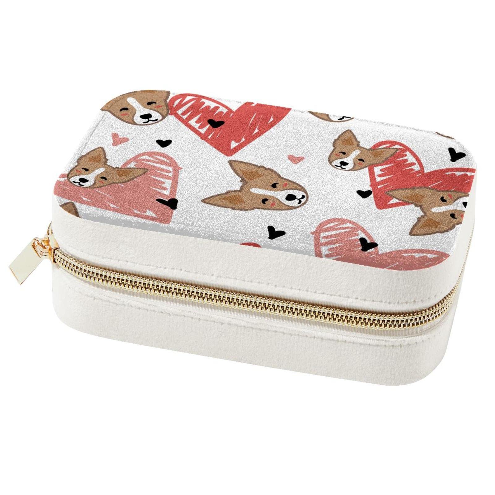 Boîte à bijoux portable Corgi idéale pour vos voyages