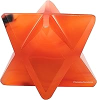 Vista 16 de Amazing Gemstone Larvikite Merkaba Crystal – Estrella de Merkaba metafísica de 1 pulgada para meditación – Cristal tetraedro energético y piedras