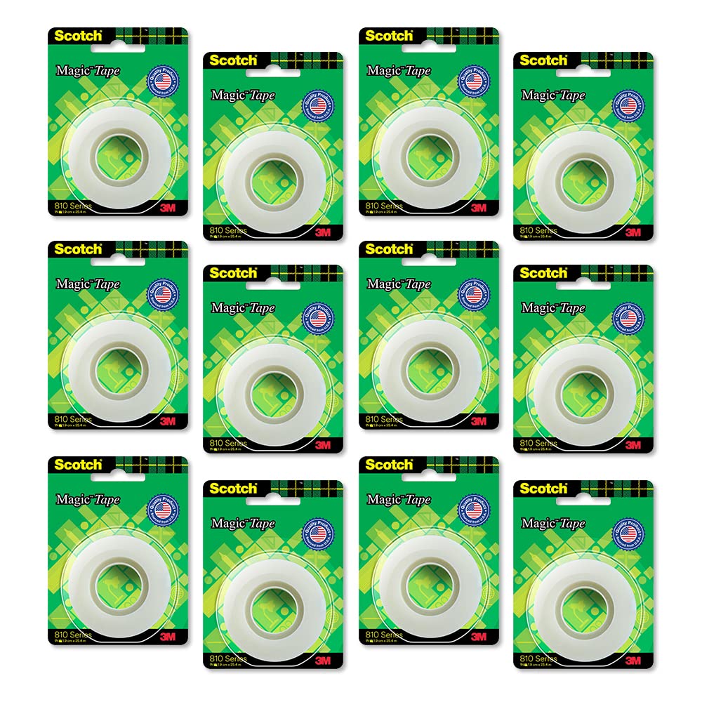 Scotch Magic Tape Refill Roll (19mmx25.4m) - Pack of 12 (B0BZXTZ98K) Amazon Price History, Amazon Price Tracker