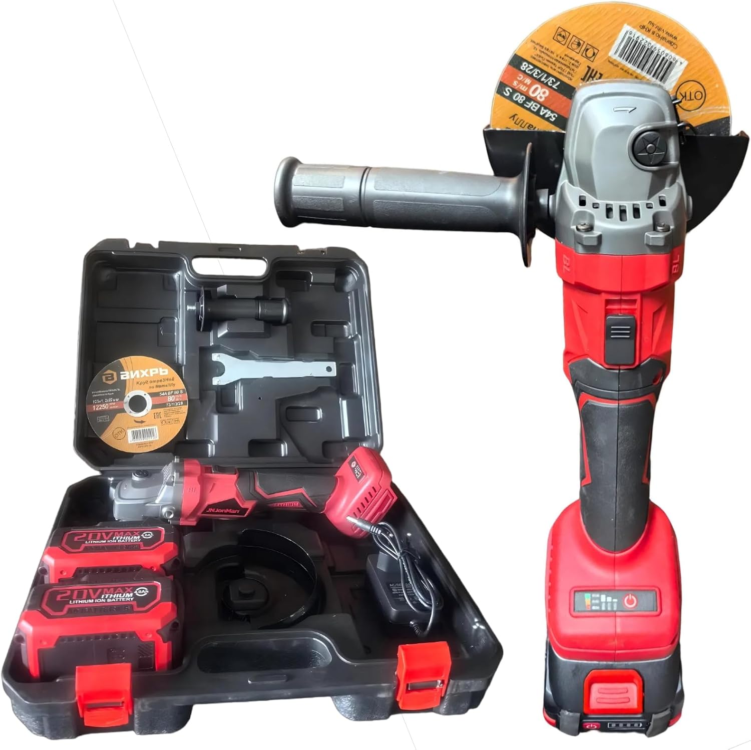 20V Cordless Brushless Angle Grinder - Unleash Professional-Grade Performance 900W, American standard plug
