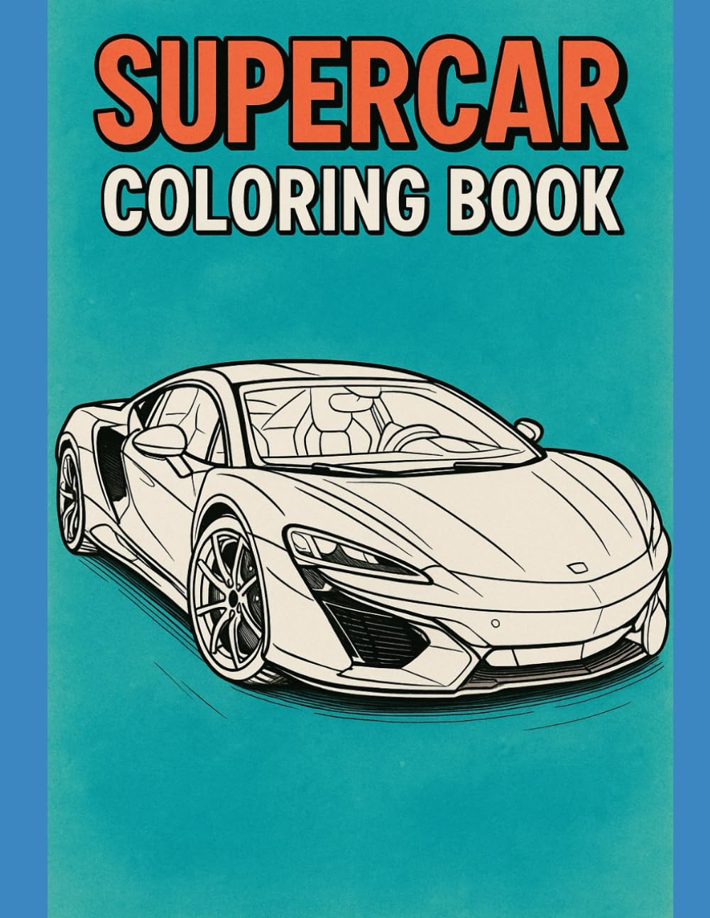 Supercar Coloring Book