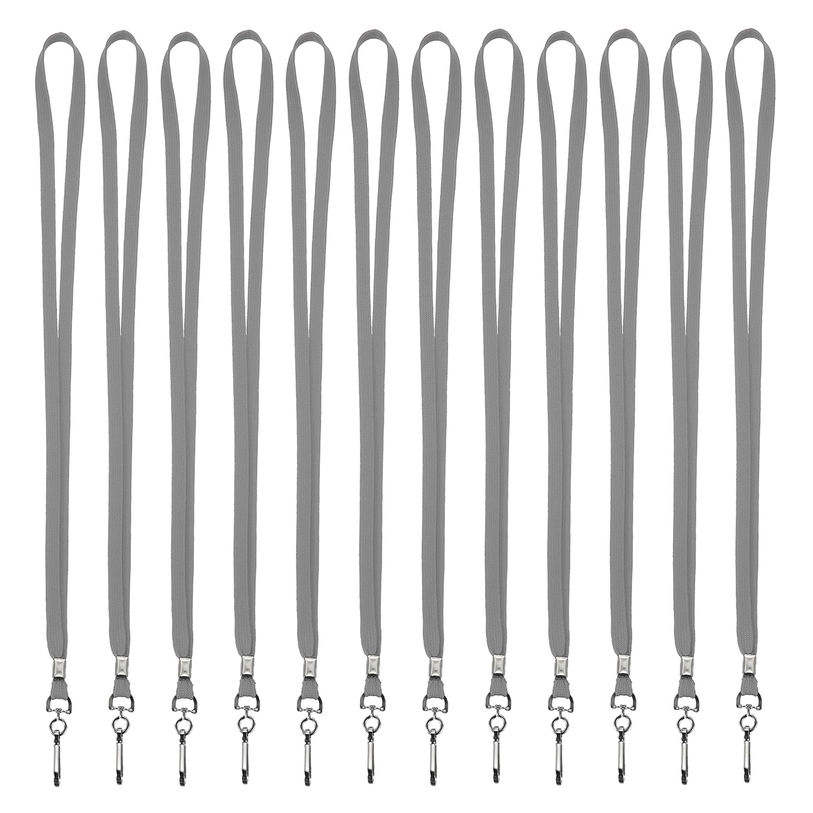 PATIKIL Neck Lanyards, 100 Pack Neck Lanyards Bulk Long Strap with Swivel Hook Clip for ID Badge Holder Name Tag, Keys