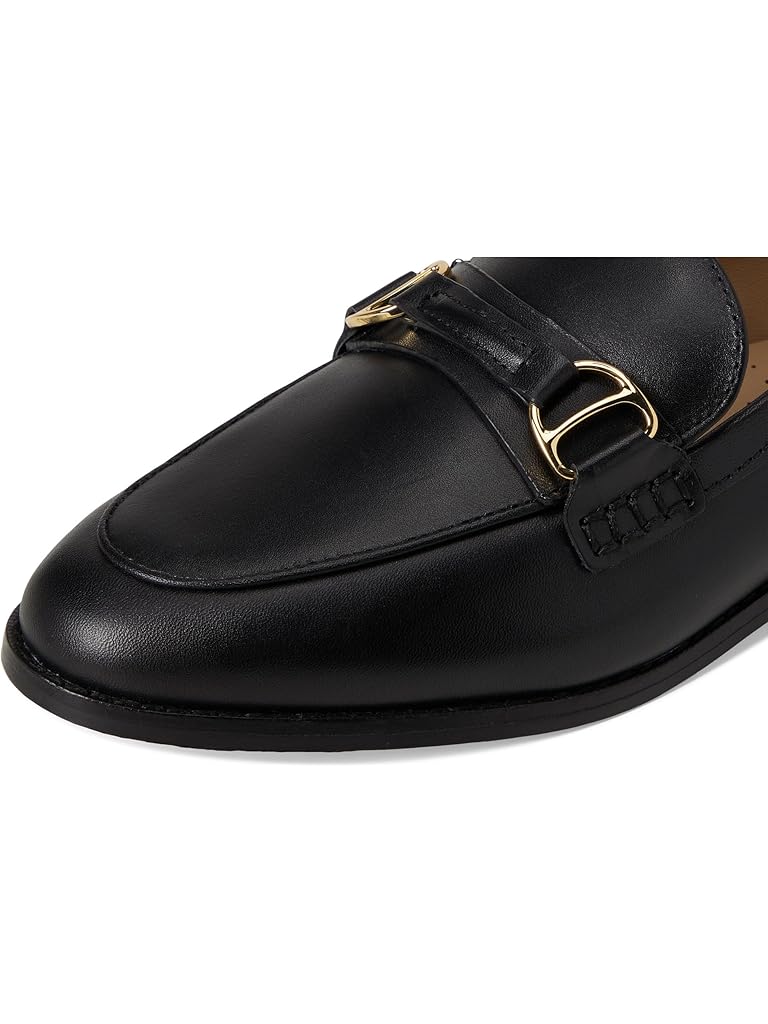 Black Lauren Ralph Lauren Tasha Leather Loafers