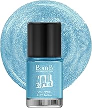 Nail Couture – Aqua Glimmer, One-Stroke Rich Streak-Free Application with Super-Quick Drying, Chip-Resistant Formula, Long-Lasting Nail Paint – 5 mL
