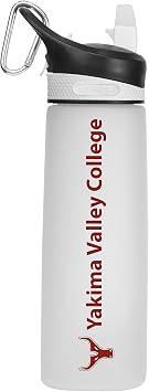 The Fanatic Group Yakima Valley Community College Tritan Plastic Frosted Sport Bottle, Design-1 - White