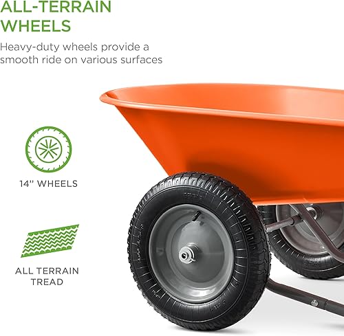 Vista 20 de Best Choice Products carretilla de jardín para hogar con doble rueda