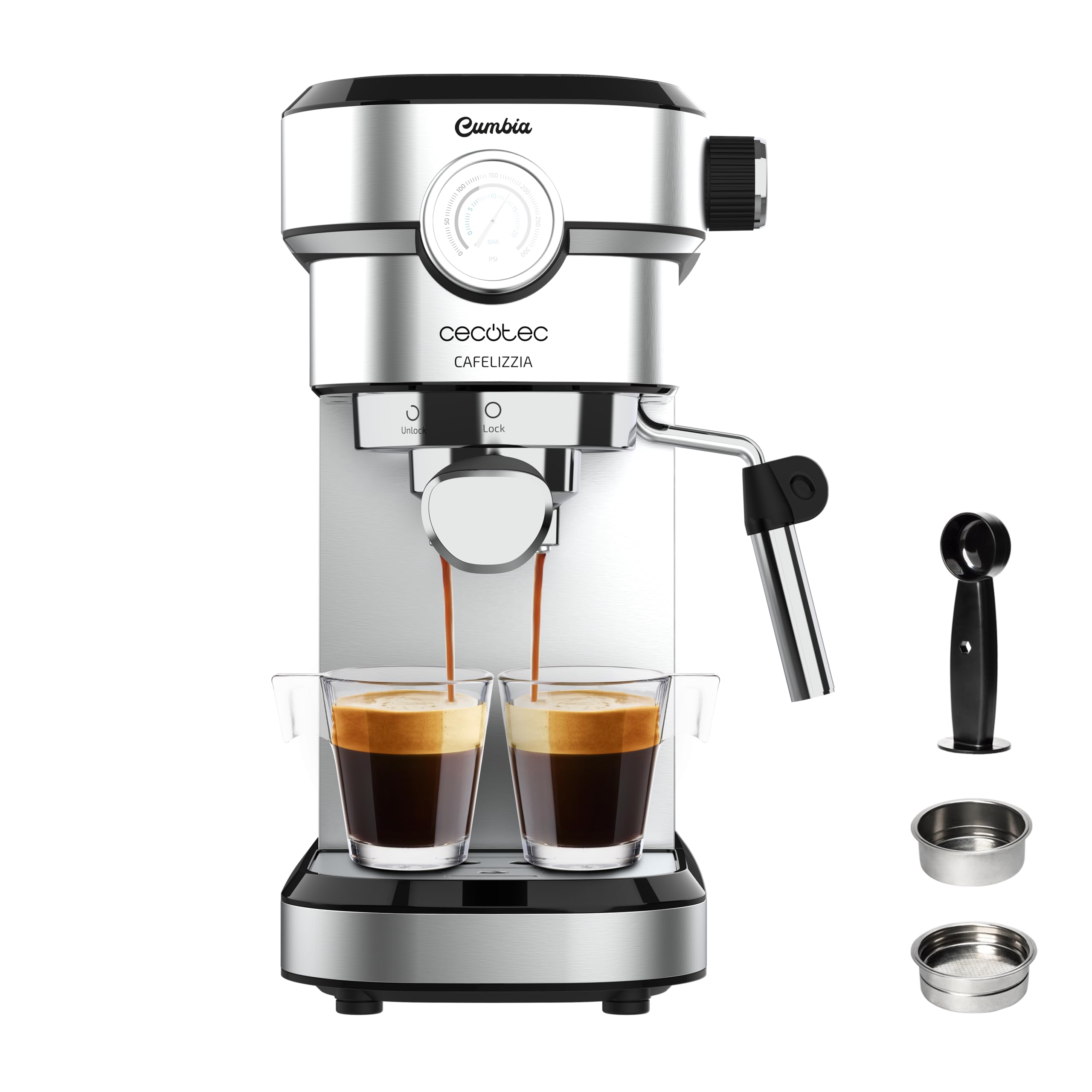 Cafelizzia 790 White Pro Máquina de café expresso e cappuccino Cecotec