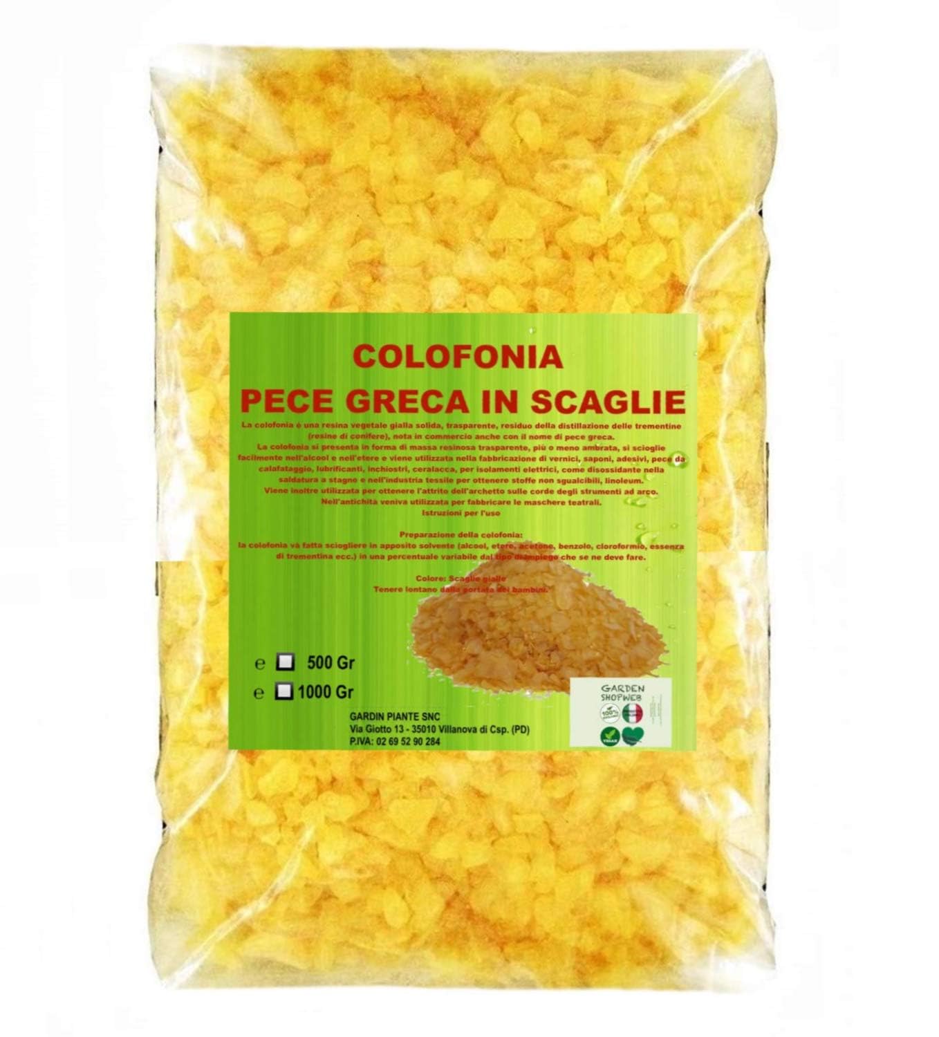 Generico Pece Greca Colophane Résine Antidérapant Danse Classique Etoile Chauffage Entraînement Sport Demi-pointes Chaussures (1000 Gr SAC)