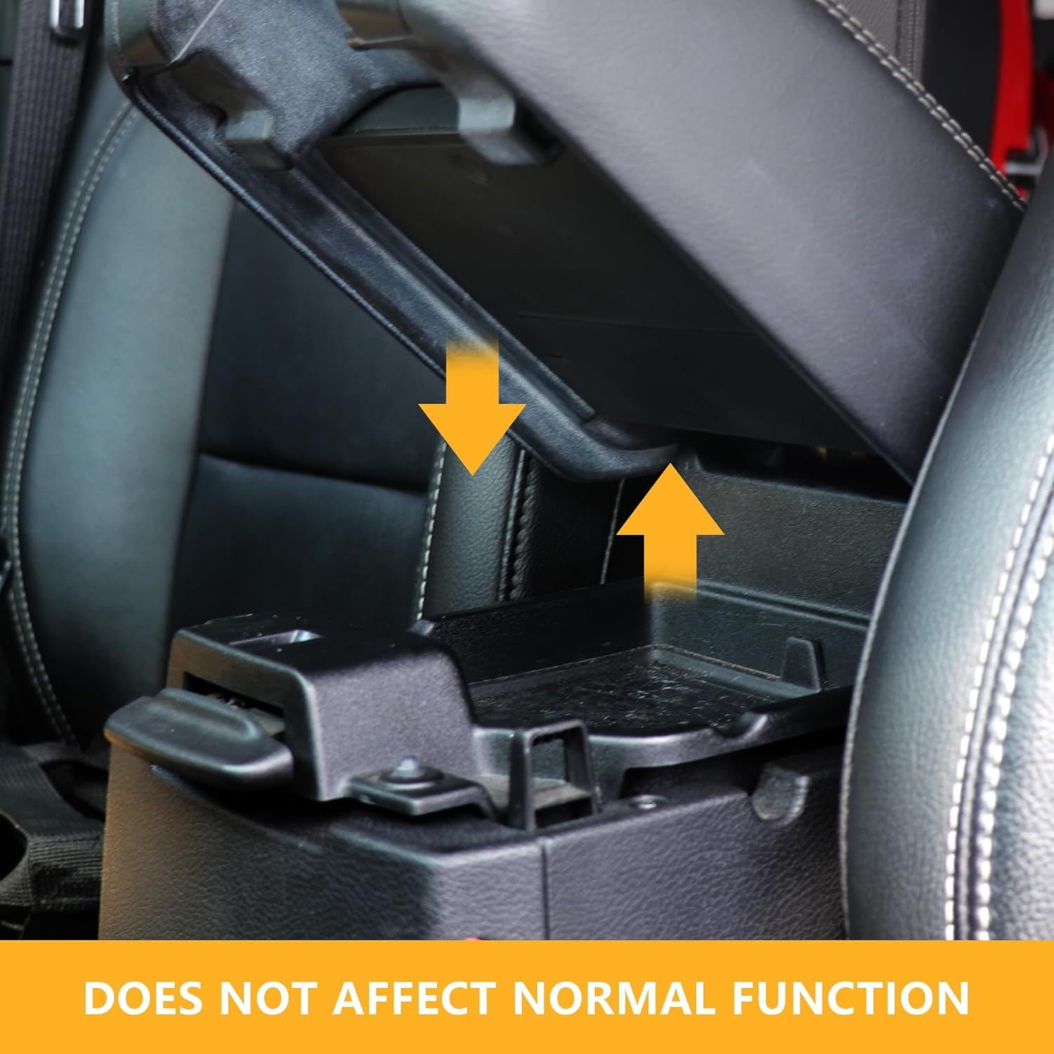 One Touch Hidden Center Console Storage Organizer Box Compatible with 2018-2024 2025 2026 Jeep Wrangler JL 4XE Gladiator JT Interior Accessories Armrest Privacy Compartment Secret Tray