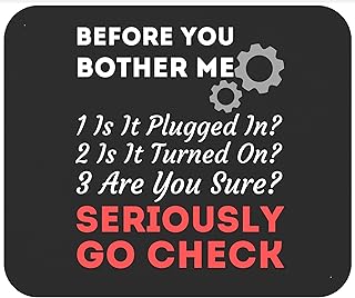 Zabawna technologia informacyjna - wsparcie techniczne mata na biurko z przeszytymi krawędziami podkładka pod mysz trwała podkładka pod mysz do nauki laptopa 25 x 30 cm