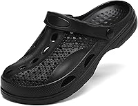 SOSOWHLTE Unisex Arch Support Garden Clogs - Lightweight EVA Slip-On Shoes for Men Women Beach Outdoor Comfort