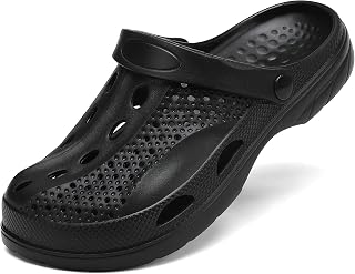 SOSOWHLTE Unisex Arch Support Garden Clogs - Lightweight EVA Slip-On Shoes for Men Women Beach Outdoor Comfort