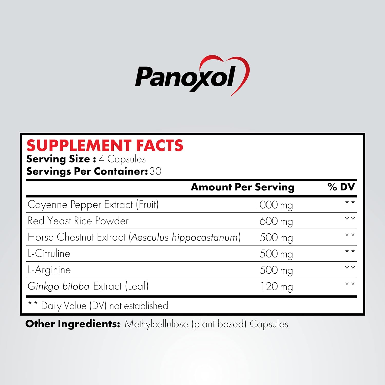 Blood Pressure Supplements - Nitric Oxide Supplement to Help Support Blood Pressure - Natural, GMO-Free, US-Patented - 1 Pack - 120 Capsules