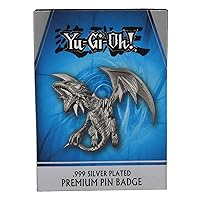 Vista 5 de Yu-Gi-Oh! Limited Edition .999 Silver Plated Pin Badge Blue Eyes White Dragon