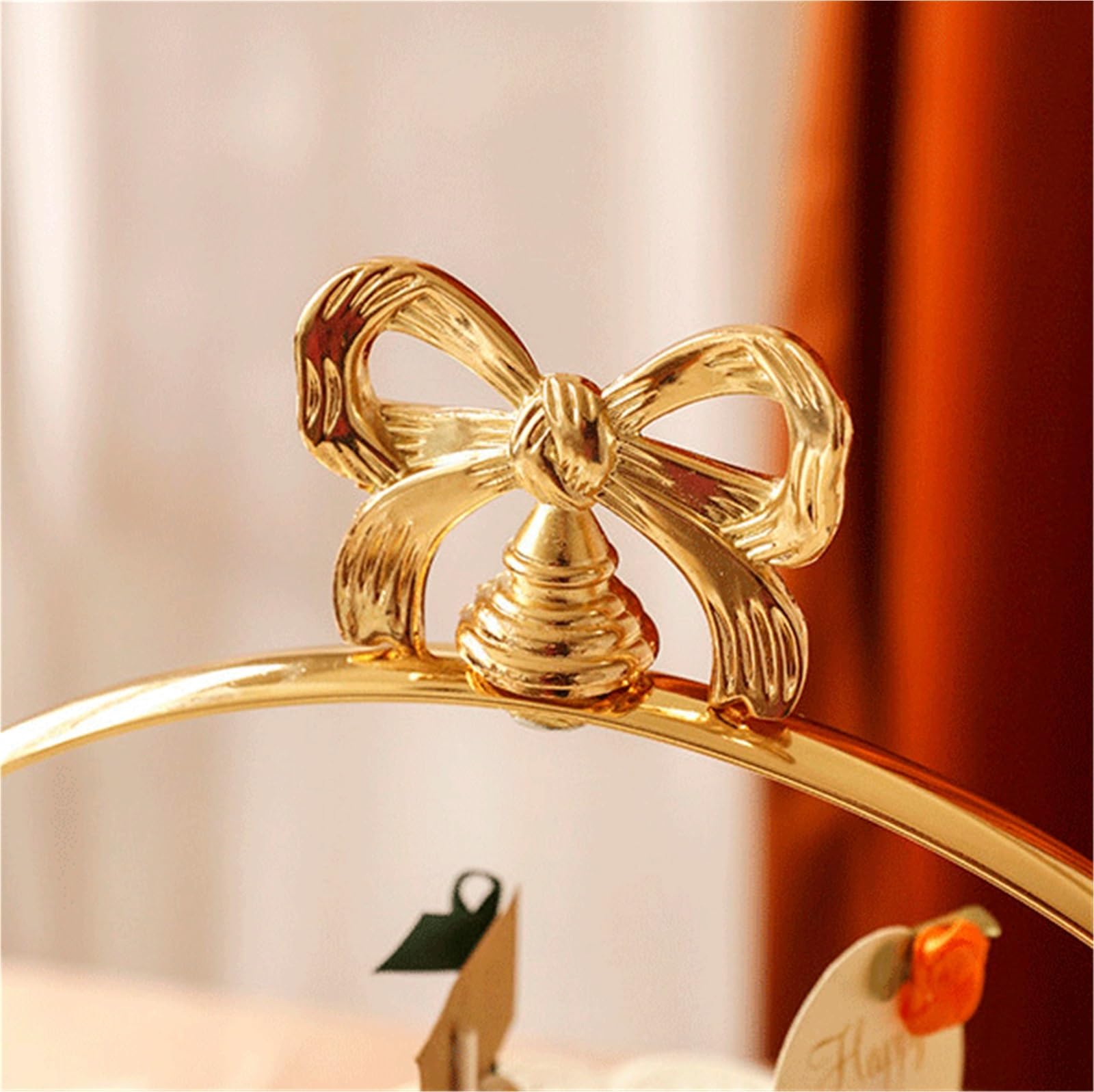 Té de la tarde Soporte for pasteles de exhibición postres varios niveles dorado(Gold,Pequeño)