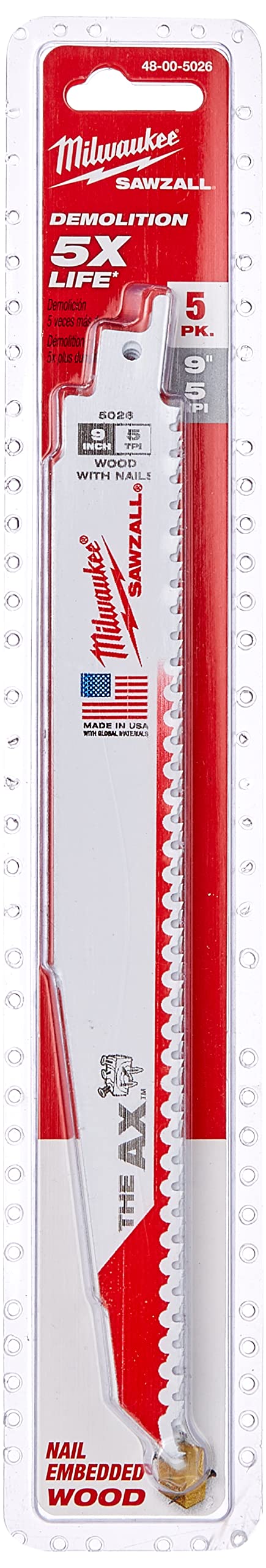 TPI Reciprocating Saw Blades 