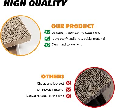 Cardboard Scratcher Pad Scratching Post:Smartbean 3PCS Cat Cardboard,Cat Scratch Pad,Cat Post,Double-Sided Design for Double Life...