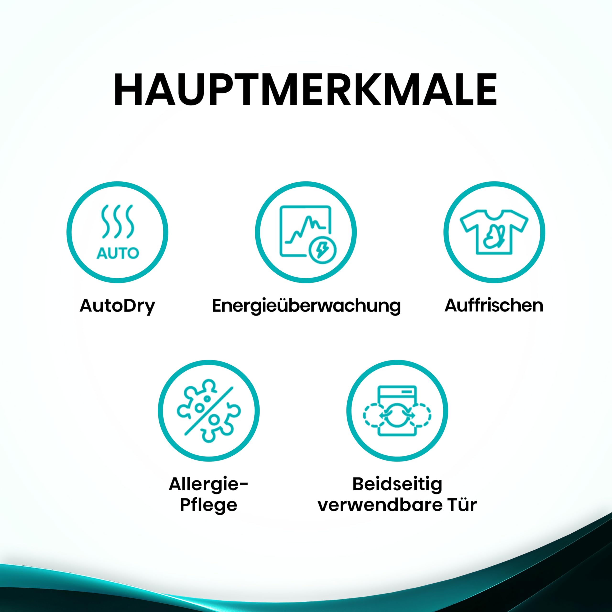 Hisense DH3S902BWCC Kondenstrockner mit Wärmepumpe / 9KG / 16 Programme/ConnectLife/Autodry/QuickDry/Allergie-Pflege/Auffrischen/TwinAir/DelayEnd/Feuchtesensor/EEK: C/Weiß