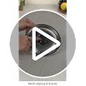 Image of Kitchen Expert Stainless Steel Lids For Utensils | Set Of 3 (16.5cm, 18cm & 19.5cm) | Suitable For Pots /Pan /Kadhai /Bowls | Multipurpose Lid With Knob | Sturdy Knob & Durable | Safe & Secure Grip