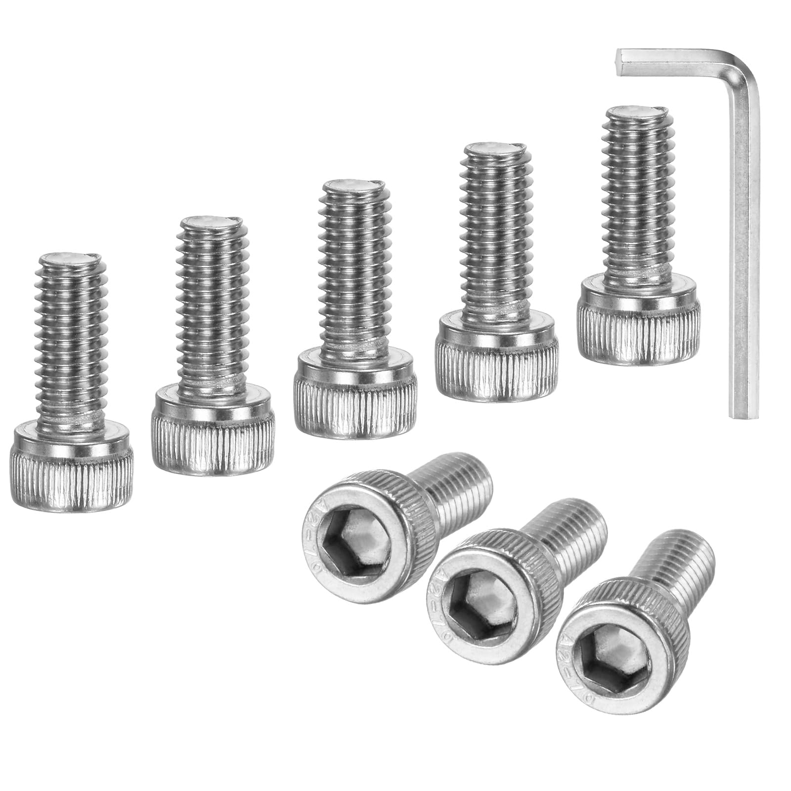 M METERXITY 20-Pack M6 x 14mm Socket Head Cap Screws, 304 Stainless Steel Hex Machine Bolts