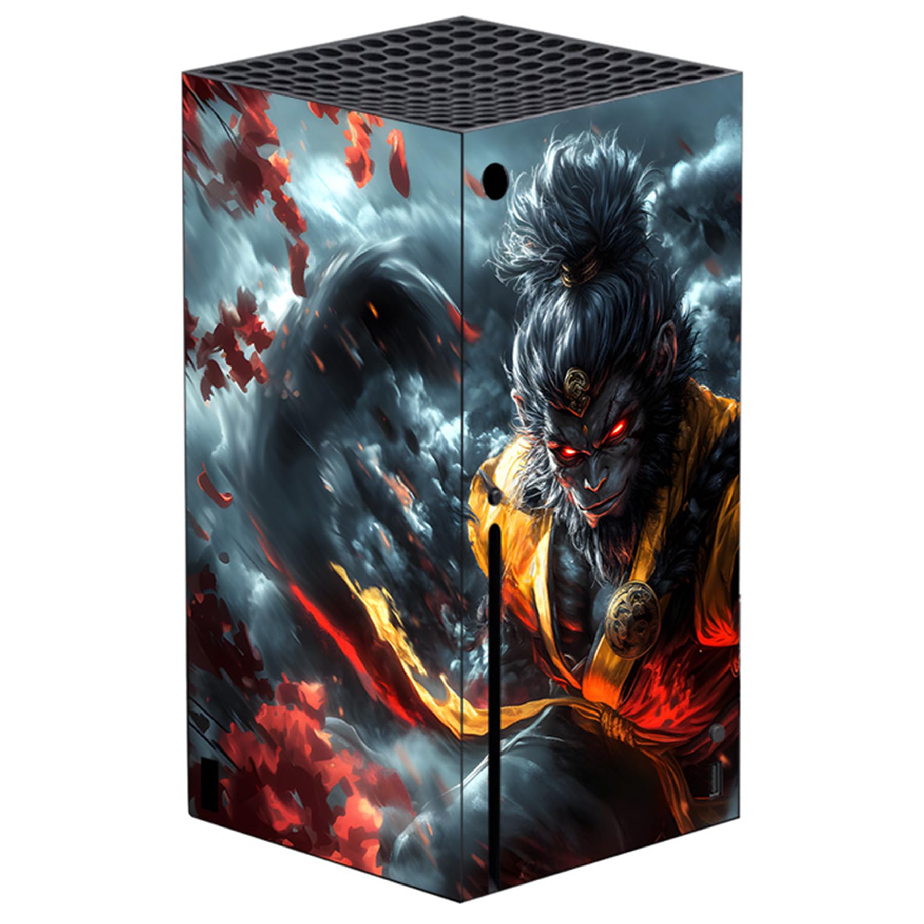 playvital Autocollant Manette pour Xbox Series X Accessoires Protection,Stickers pour Xbox Series X Console Skin-Tempête de Nuages Wukong