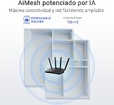 ASUS RT-BE58U BE3600 WiFi 7 AiMesh Extendable Router, 4K QAM, MLO, AI Detection 2.5G WAN/LAN port, Four 1G ports, Commercial Grade Network Security, Parental Control, IoT network, VPN network - 4