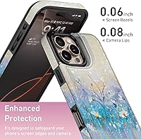 Vista 694 de LETO para iPhone 15 Pro Funda tipo cartera - Tapa tipo folio con patada - Diseños de moda - Tarjetero - Funda protectora para mujeres y niñas - 6.1