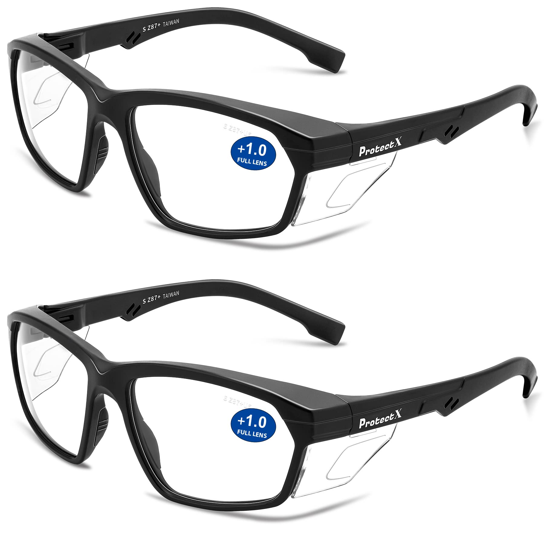 ProtectX Classic Safety Glasses, Anti-Fog Scratch Resistant Lenses, Protective Eyewear for Work, Indoor/Outdoor, ANSI Z87.1