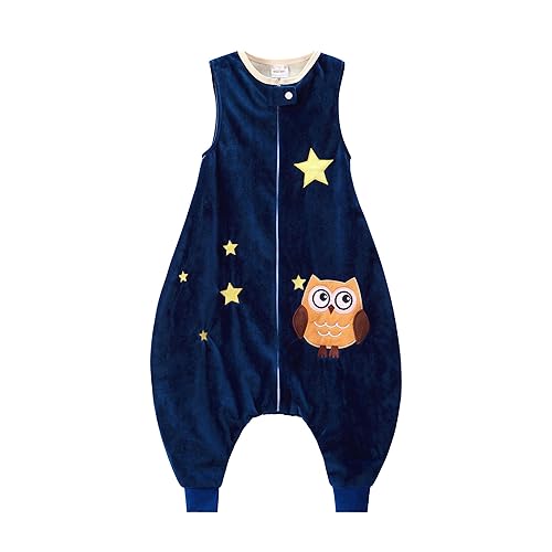 MICHLEY - Saco de dormir para bebé con pies, manta de invierno y primavera para bebés