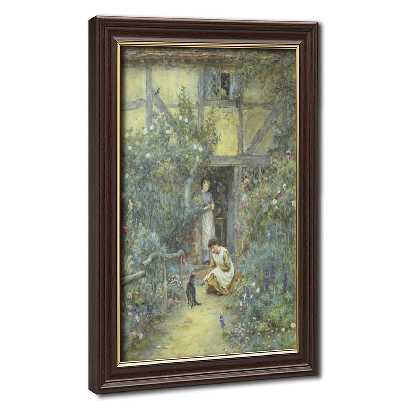 Toile avec chats Helen Allingham grand format pour mur vide - 8