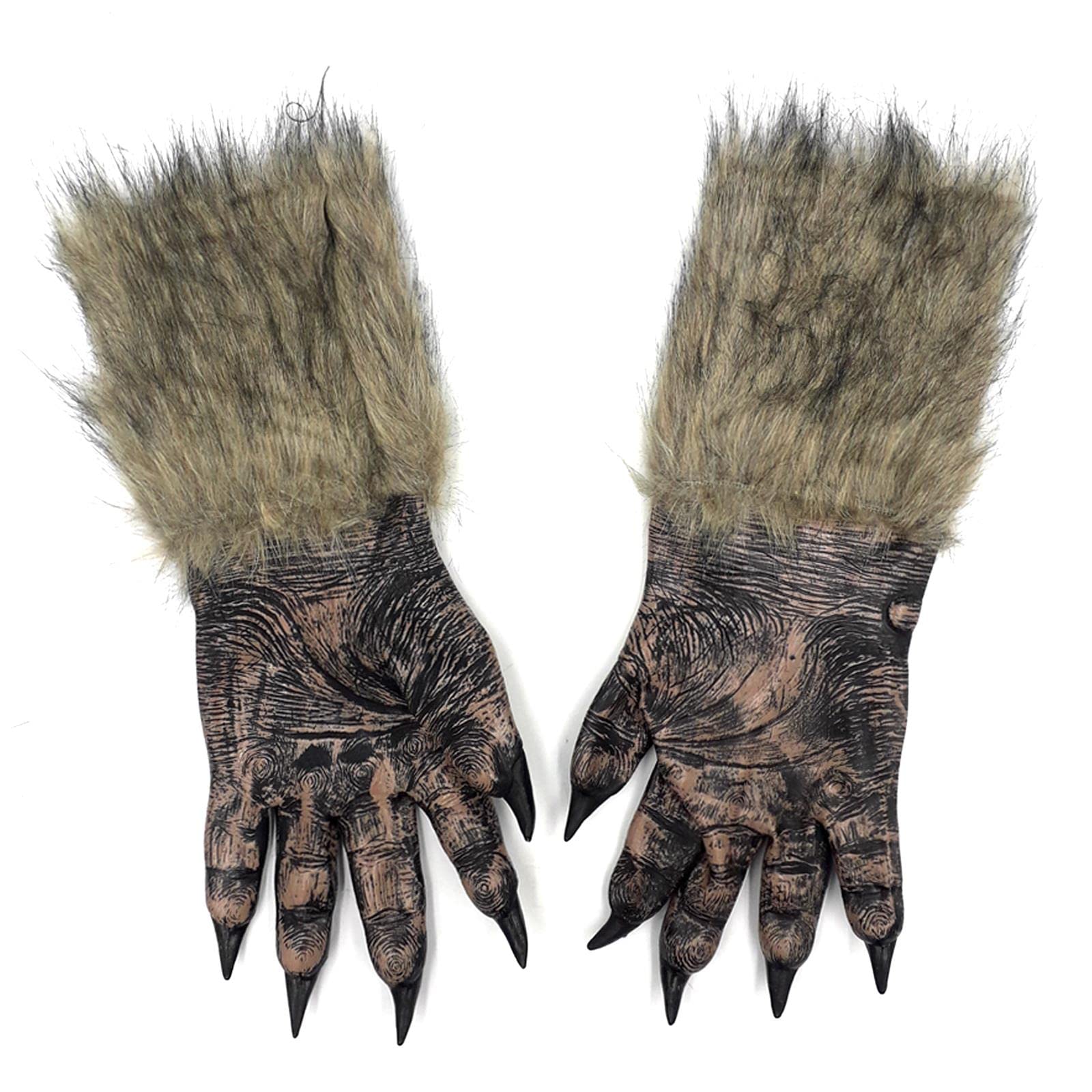 Manos de lobo para fiestas temáticas y disfraces de terror Bristol Novelty 6