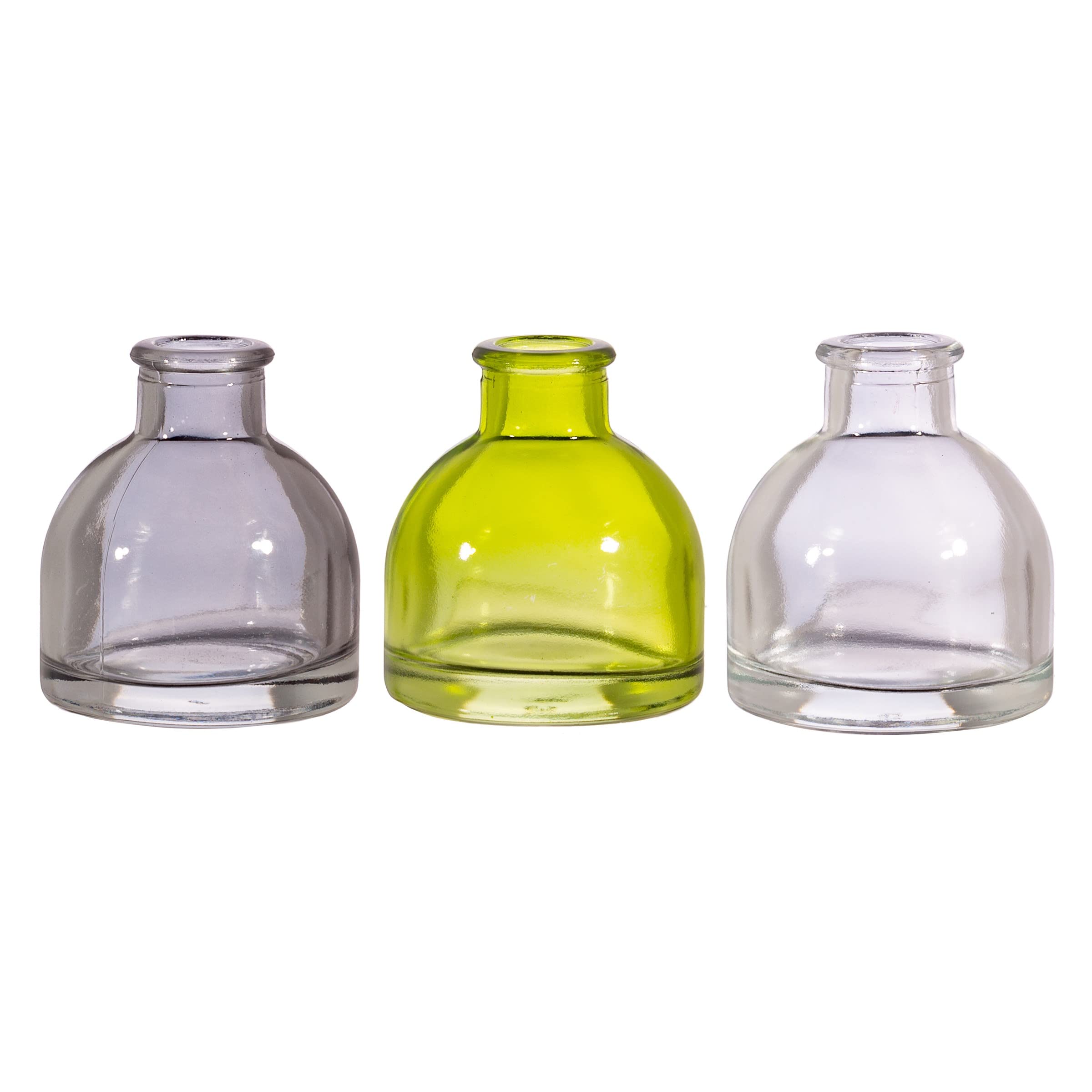 Sass & Belle Multicolor Grey & Green Mini Bud Vases - Set Of 3