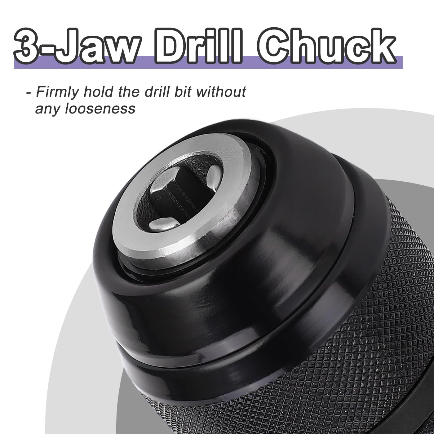 Treki 2-13mm Keyless Drill Chuck Adaptor, 1/2"-20UNF Mount Drill Chuck Converter, Keyless Chuck with SDS-Plus Shank Adapter Fits Rotary Hammer, Electric Drill, Hammer Drill - Image 3
