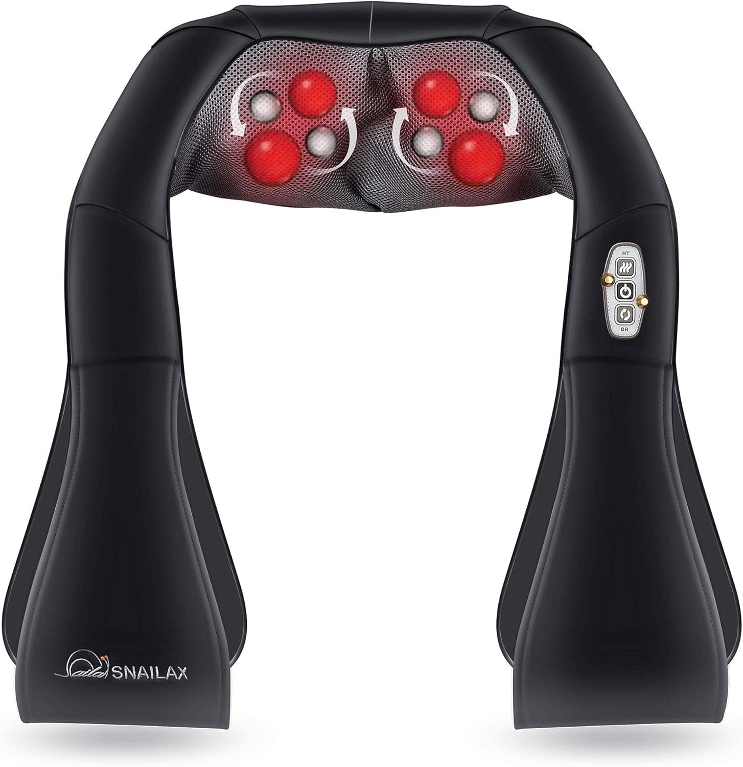 Snailax Shiatsu Neck Massager Foot Massager Bundle | Back Massager with Heat, Deep Kneading Electric Massage Pillow for Neck, Back, Shoulder,Foot Body Pain Relief