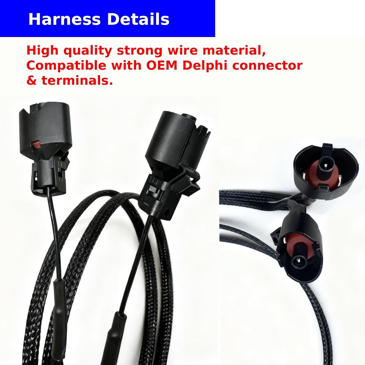 Knock Sensor Relocation Brackets and 36 Inches Extension Wire Harness for 1997-2007 GM Gen III LS V8 Engines LS1 LM7 LR4 LQ4 LS6 L59 LQ9 LM4 L33