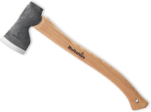 Hultafors Hults Bruk - Dvardala Hunting & Forest Hacha - Estilo escandinavo, forjado a mano, marrón