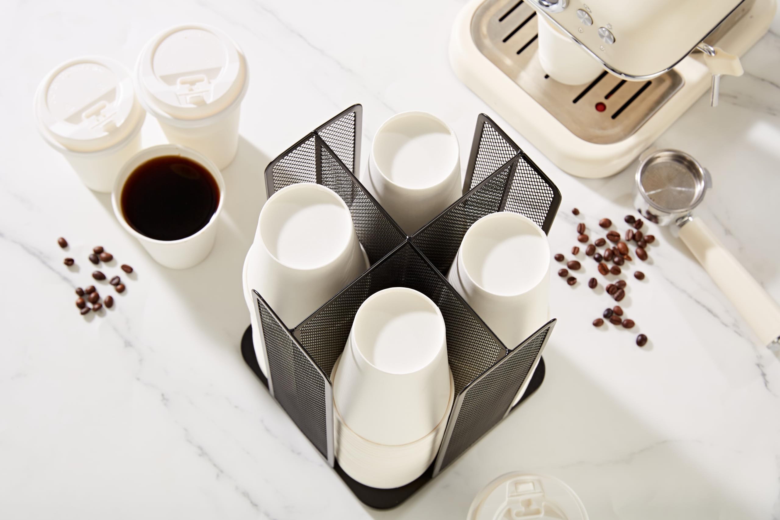 Porte-Gobelets En Papier Amovible En Plastique - Distributeur De Tasses À Café Réglable