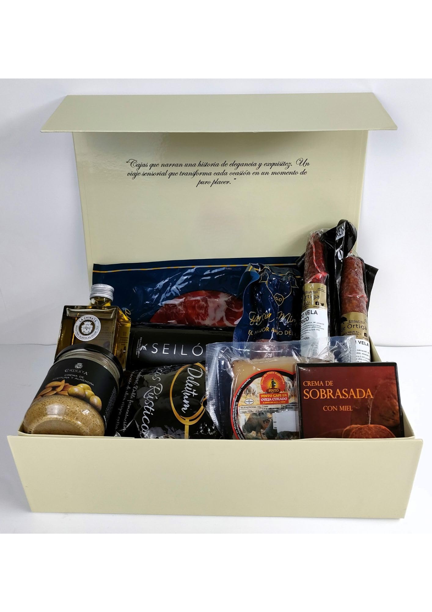 DON GOURMET, Cesta Gourmet para Regalar, Personalizable, Queso curado, jamón ibérico, chorizo ibérico, lote embutidos ibéricos, aceite de oliva, pack ibéricos, Regalo Día de la Madre. (CESTA 6) - 1
