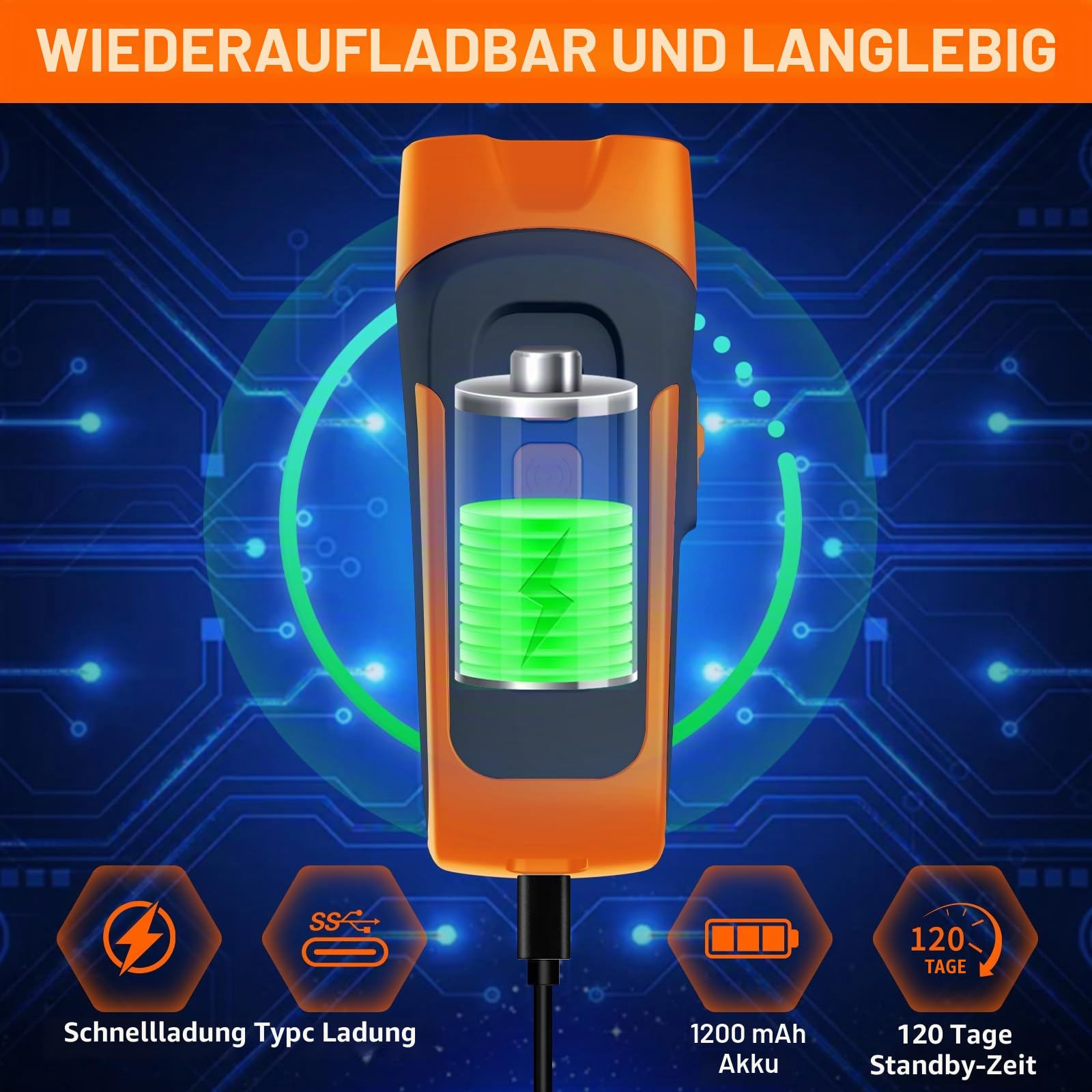 2026 Upgrade Antibell Ultraschall Gerät,40 Fuß Anti Bell Gerät Hunde, 2 Modi Antibell für Hunde mit Stroboskop Taschenlampe, wasserdicht,Geeignet für kleine, mittelgroße und große Hunde.