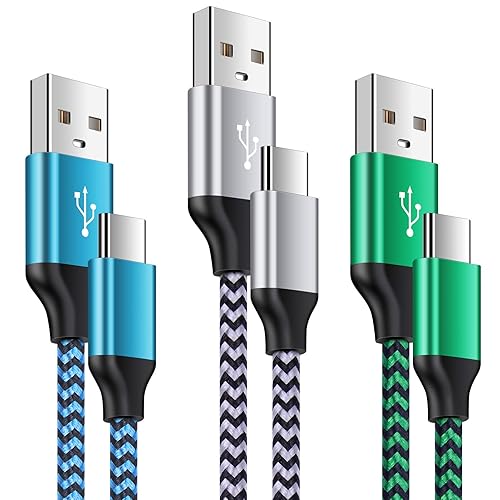 Miniatura 1 de Cable de carga automática Android C, cable de carga rápida para Google Pixel 9a/8a/8Pro/7a/7/6 Pro/6/5/4, cable USB C a USB A Carplay de 3 pies para