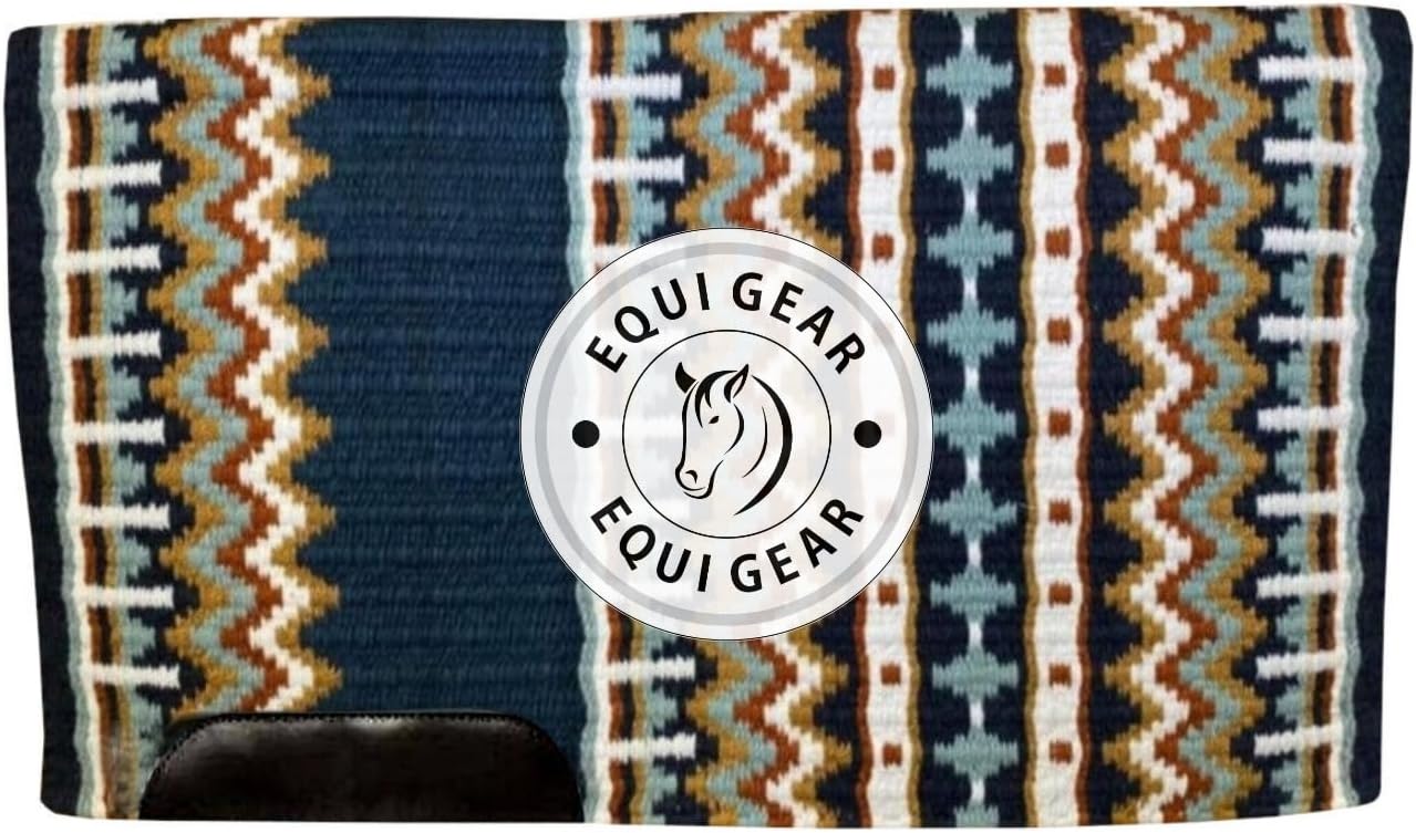 Horse Western Show Saddle Blanket/New Zealand Wool Western Saddle Blanket Top Wool Pad Sensor Flex (Customization Available) N313