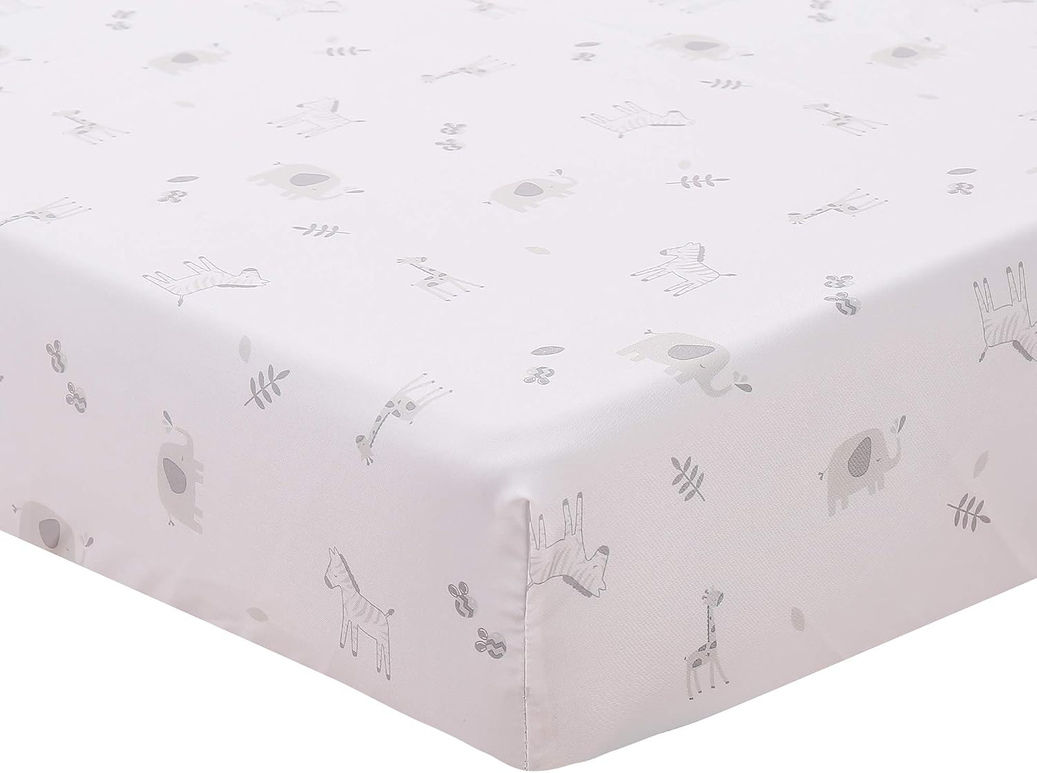 4 PCs Pink Elephant Giraffe Theme Nursery Crib Bedding Set Quilt + Fitted Sheet + Skirt + Window Valance Baby Girl Animal Themed Cot Bedding Set