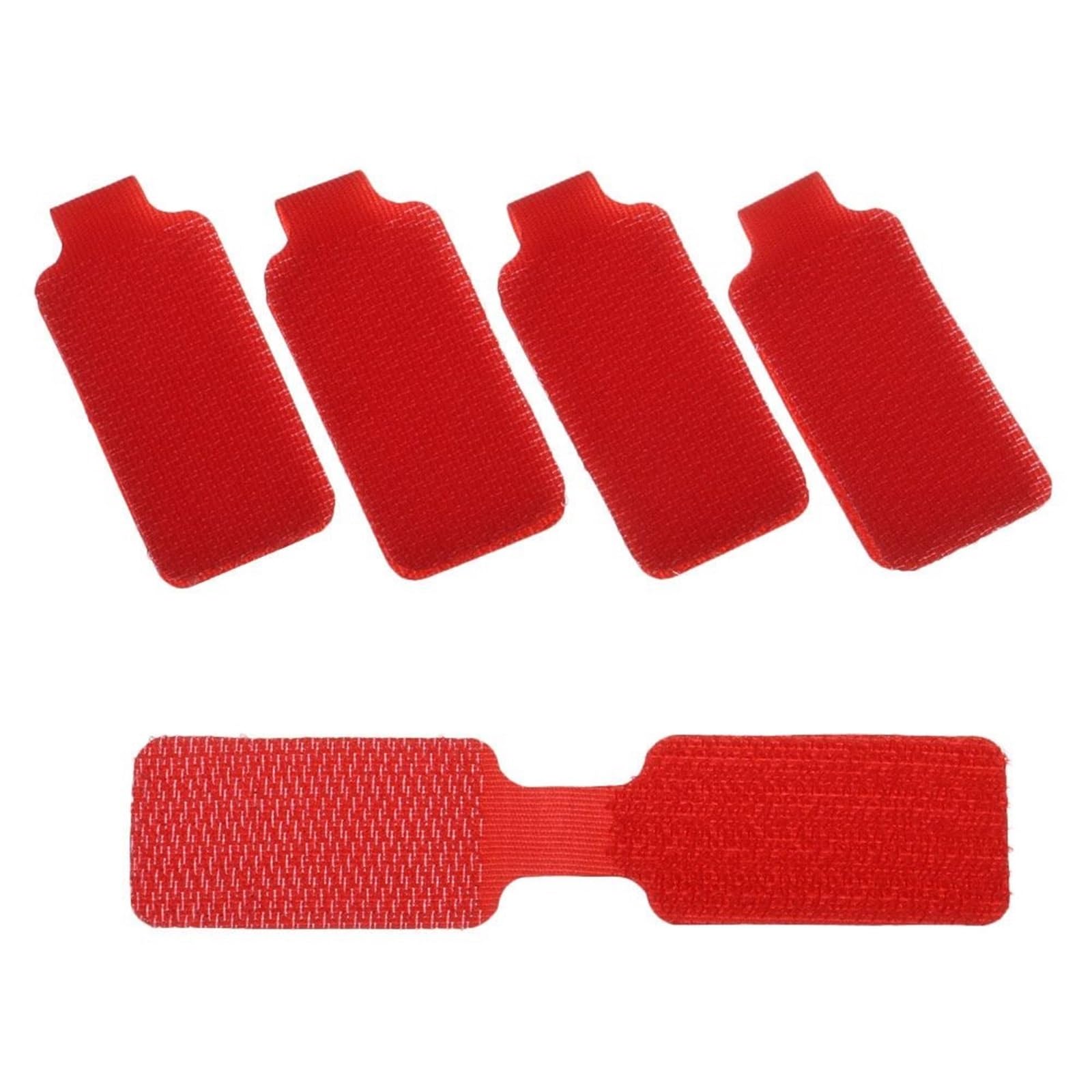 Selbstklebend Bunt Kabel Etiketten Organisieren(Red Unwritable)