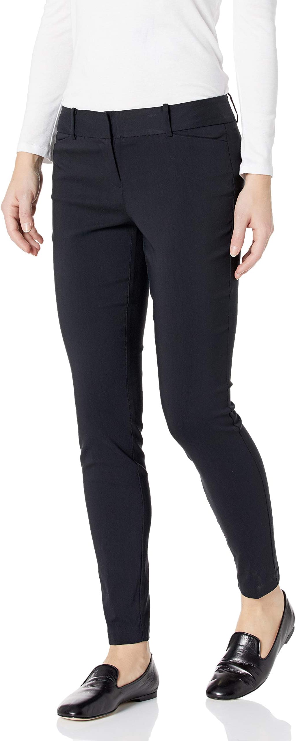 SATINATO Women's Straight Pants Stretch Slim Skinny Solid Trousers Casual Business Office
