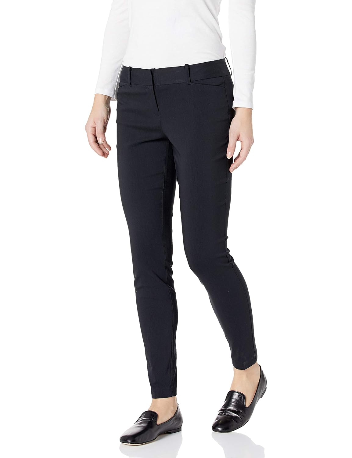SATINATO Dress Pants for Women Work Slacks Casual Business Office Straight Stretch Slim Skinny Solid Trousers 10 Long