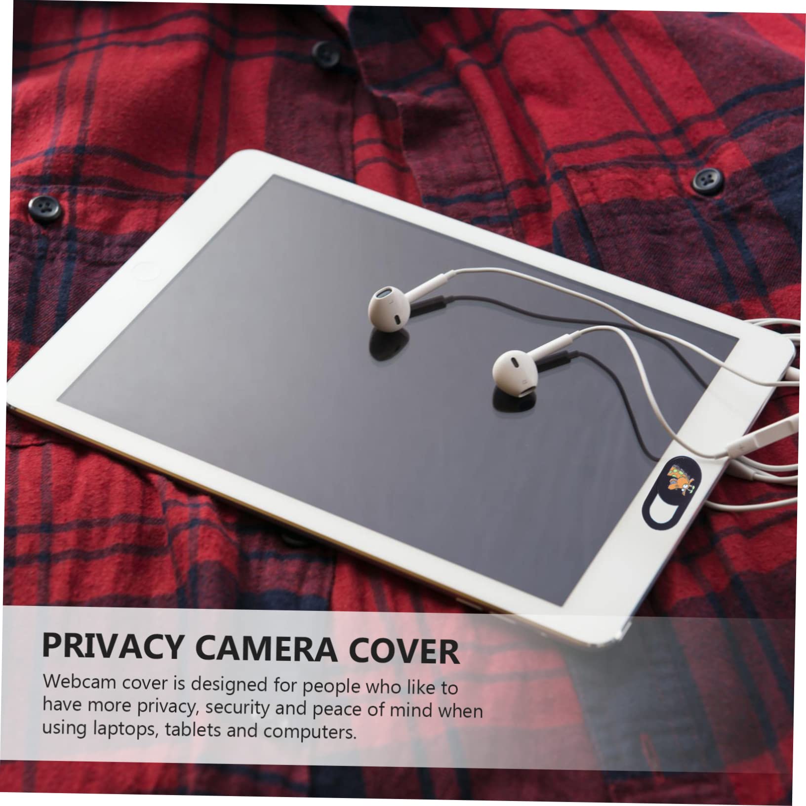 Cache Webcam Ultra Mince (Lot De 3) - Protection Vie Privée Anti-Piratage - Pour PC Portable Et Tablettes - 12