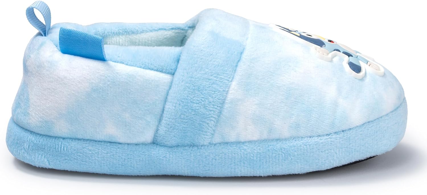 Bluey Plush Slippers Kids House Shoes Toddler Aline Slipper Soft Fuzzy Indoor Cartoon Character Bedroom Footwear Non Slip Cozy Slip- On For Boys and Girls