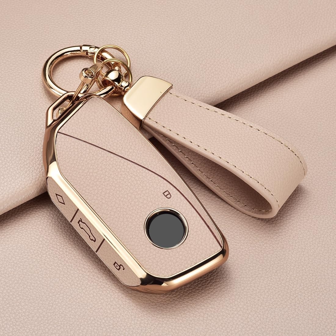 Key Fob Cover for BMW, Leather&TPU Key Cover Case Shell for BMW 7 Series IX I5 M60 X5 X7 X6 IX I7