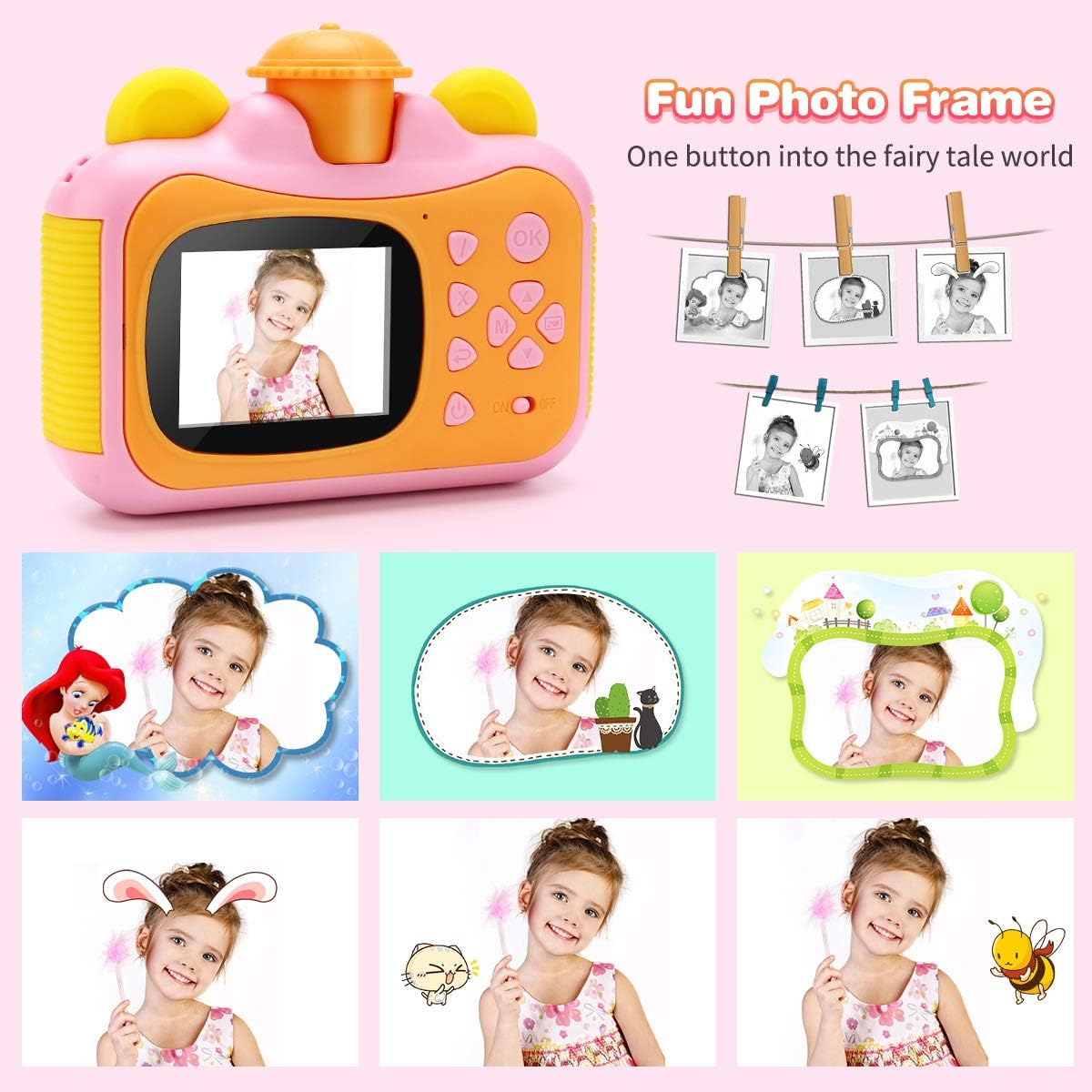 Crazy Deals 32GB Instant Print Cameras for Kids, Zero Ink 1080p Video Kids Digital 12MP Selfie Camera for Girls,INKPOT Birthday Gift Photo Printer Camera for Kids Age 6 7 8 9 10-Color Pens,Print Papers Greatest Product 32GB Instant Print Cameras for Kids, Zero Ink 1080p Video Kids Digital 12MP Selfie Camera for Girls,INKPOT Birthday Gift Photo Printer Camera for Kids Age 6 7 8 9 10-Color Pens,Print Papers